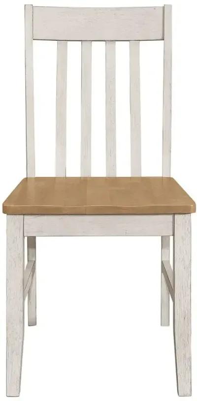 Kirby 7-piece Dining Set Natural and Rustic Off White