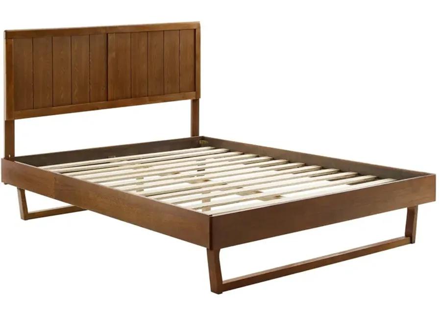 Alana Queen Wood Platform Bed With Angular Frame