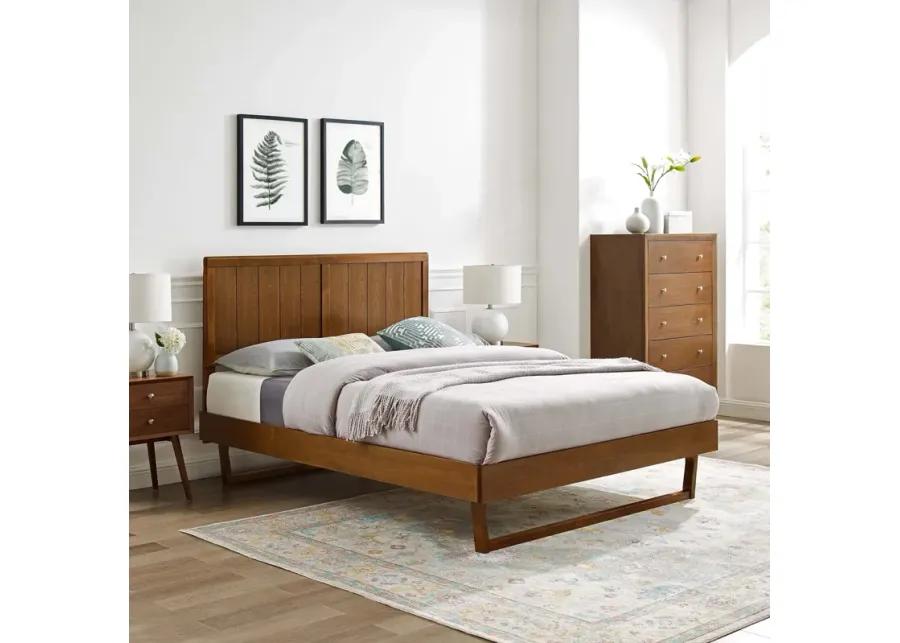 Alana Queen Wood Platform Bed With Angular Frame