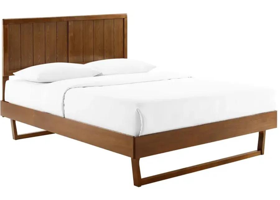 Alana Queen Wood Platform Bed With Angular Frame