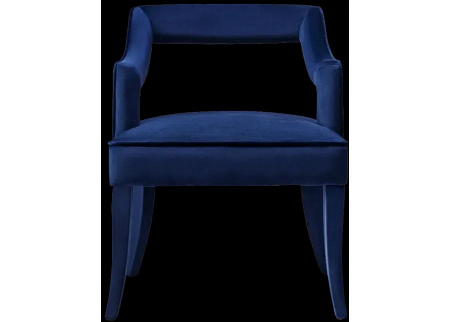 Tiffany Navy Velvet Chair