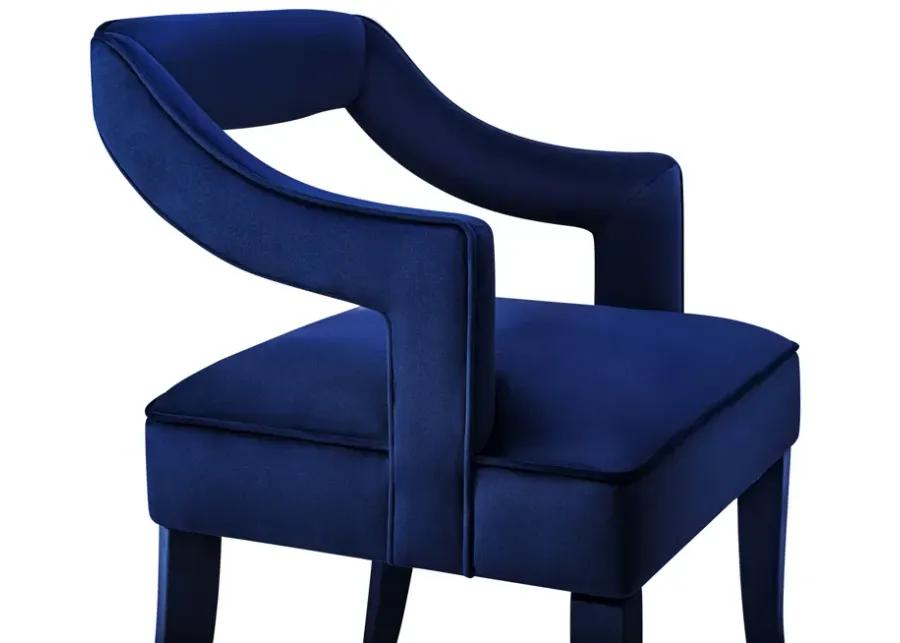 Tiffany Navy Velvet Chair