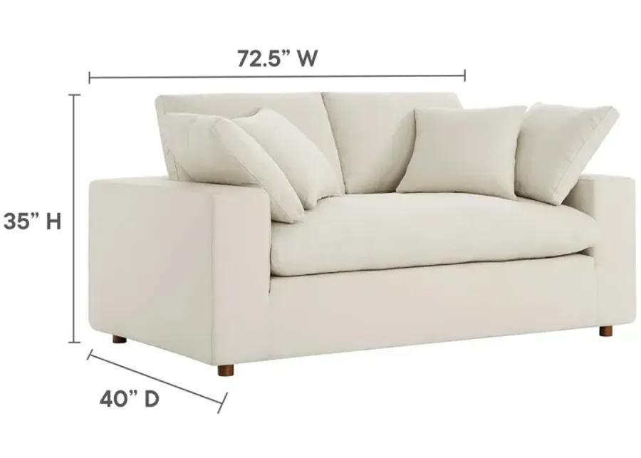 Commix Down Filled Overstuffed Loveseat