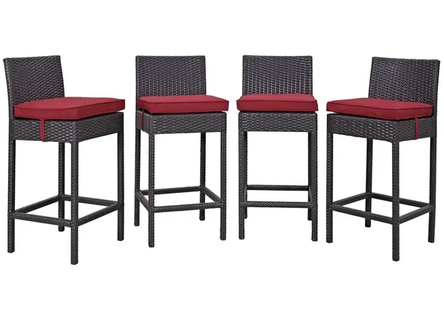 Convene 4 Piece Outdoor Patio Pub Set