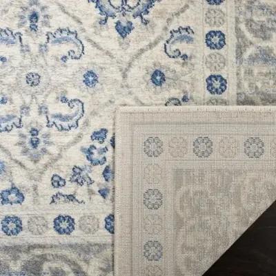 Brentwood 870 Light Grey / Blue 2' X 4' Accent Powerloomed Rug