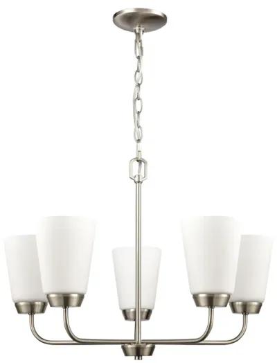 Winslow 25" Wide 5-Light Chandelier - Brushed Nickel