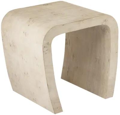 Clip Accent Table - White Burl