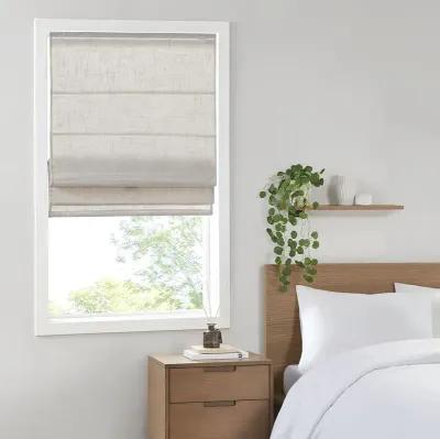 Madison Park Kyler Natural Linen Blend Light Filtering Cordless Roman Shade