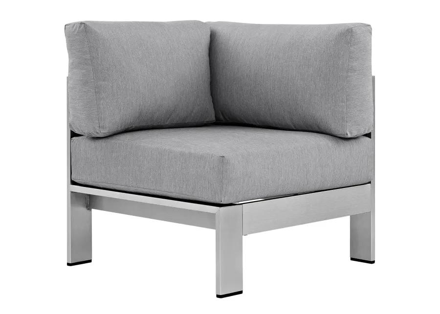 Shore Outdoor Patio Aluminum Corner Sofa