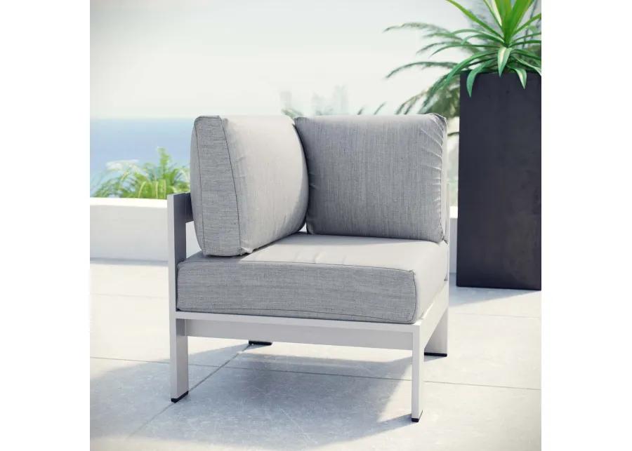 Shore Outdoor Patio Aluminum Corner Sofa