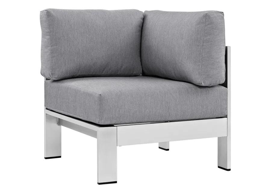 Shore Outdoor Patio Aluminum Corner Sofa