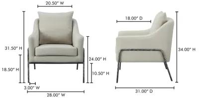 ARCHER ACCENT CHAIR LINEN BLEND