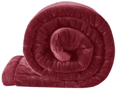 Madison Park Coleman Burgundy Reversible HeiQ Smart Temperature Down Alternative Blanket