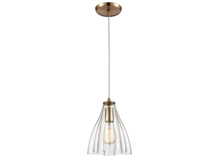 Matilda 8" Wide 1-Light Mini Pendant - Satin Brass