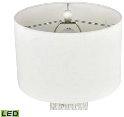 Delia 21'' High 1-Light Table Lamp - White - Includes LED Bulb