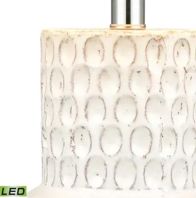 Delia 21'' High 1-Light Table Lamp - White - Includes LED Bulb