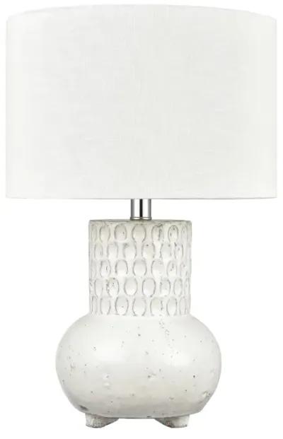 Delia 21'' High 1-Light Table Lamp - White - Includes LED Bulb