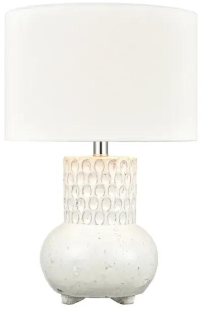 Delia 21'' High 1-Light Table Lamp - White - Includes LED Bulb