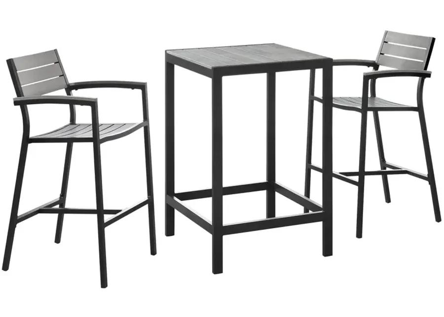 Maine 3 Piece Outdoor Patio Dining Set