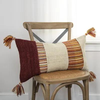 Panel Stripe Natural  Pillow