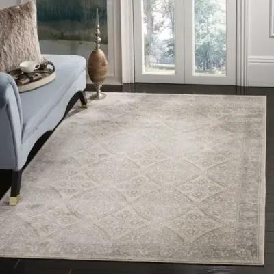 Brentwood 863 Cream / Grey 4' X 6' Small Rectangle Powerloomed Rug