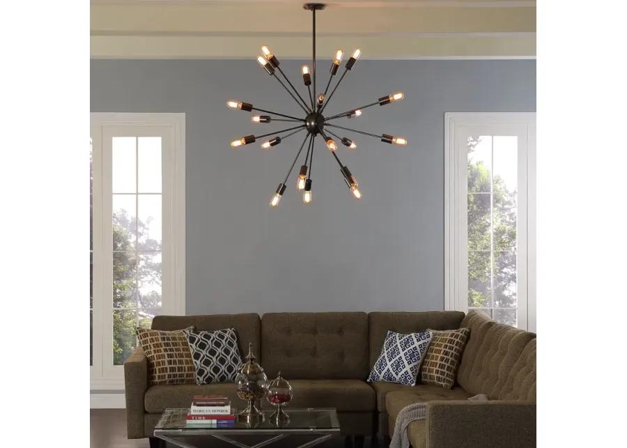 Beam Stainless Steel Chandelier