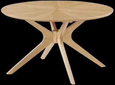 Crossroads Round Wood Coffee Table