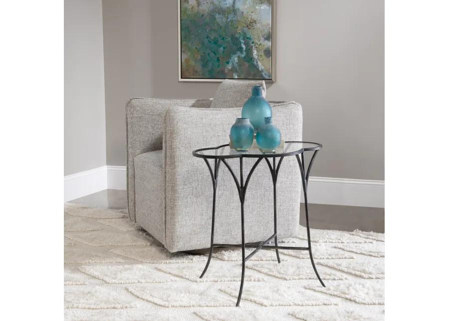 Adhira Glass Accent Table