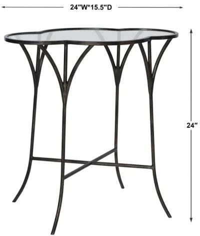 Adhira Glass Accent Table