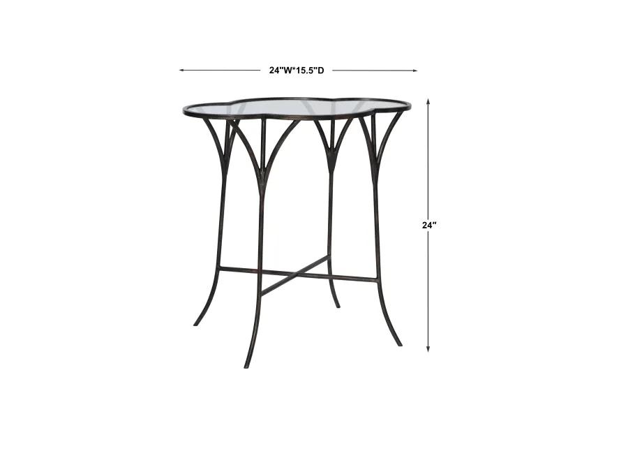 Adhira Glass Accent Table