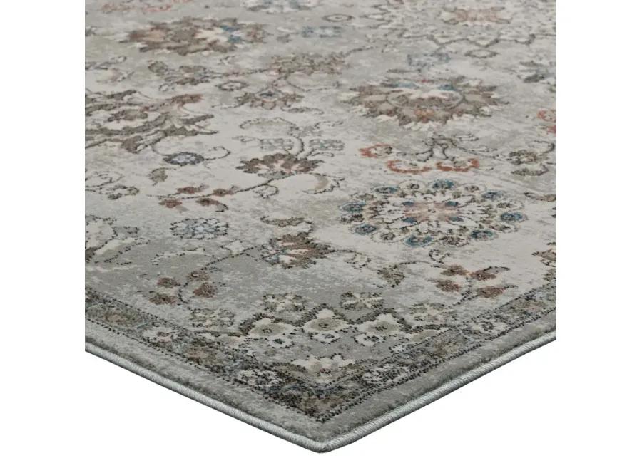 Hana Distressed Vintage Floral
Lattice 5x8 Area Rug