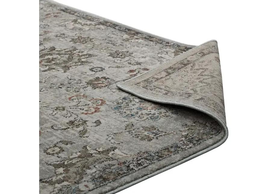 Hana Distressed Vintage Floral
Lattice 5x8 Area Rug