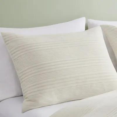 Urban Habitat Wyatt Ivory 3 Piece Knitted Jersey Comforter Set