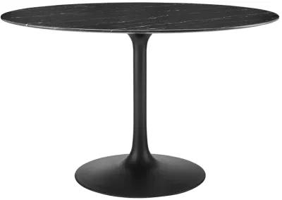 Lippa 48" Round Artificial Marble Dining Table