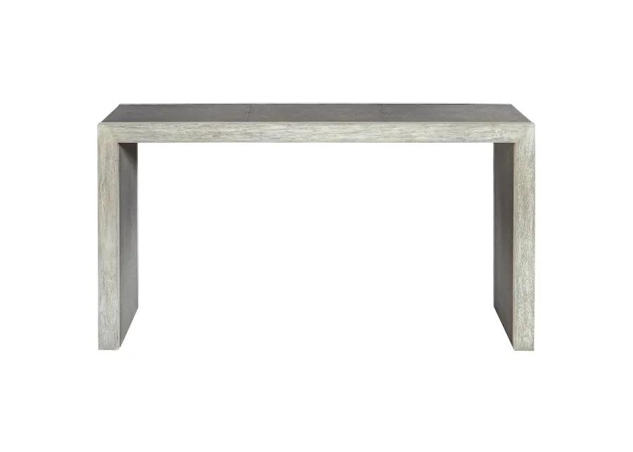 Aerina Aged Gray Console Table