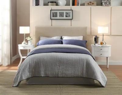 Saint Pierre King-size Upholstered Headboard in Toast Linen