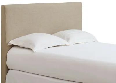 Saint Pierre King-size Upholstered Headboard in Toast Linen