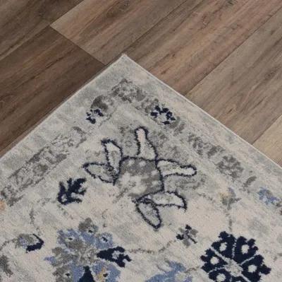 Marquise L. Gray  Polypropylene  2'6"x7'3" Runner Rug