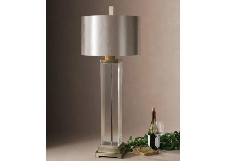 Drustan Clear Glass Table Lamp