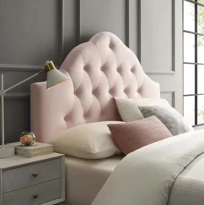 Sovereign Queen Diamond Tufted Performance Velvet Headboard