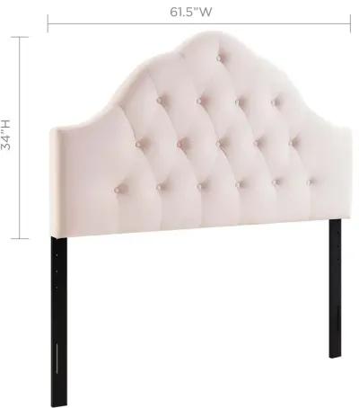 Sovereign Queen Diamond Tufted Performance Velvet Headboard