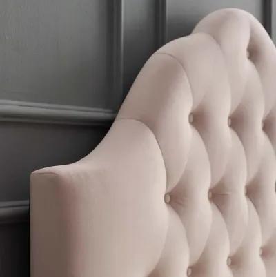 Sovereign Queen Diamond Tufted Performance Velvet Headboard