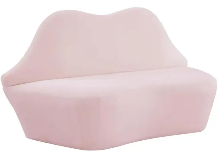 Lips Blush Velvet Settee