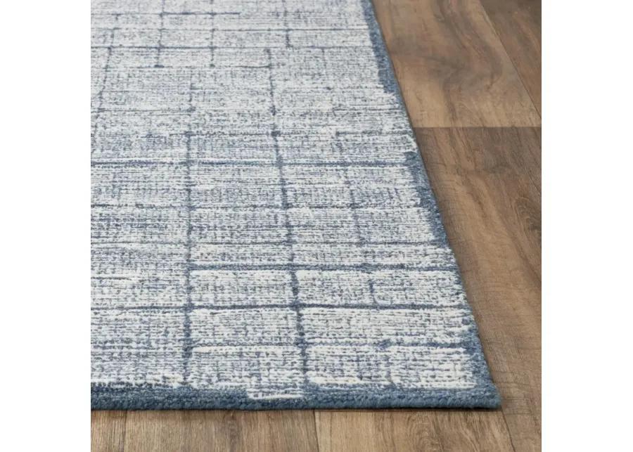 Taylor Blue Wool 7'9" x 9'9" Rectangle Rug