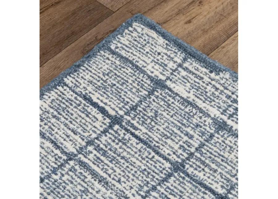 Taylor Blue Wool 7'9" x 9'9" Rectangle Rug