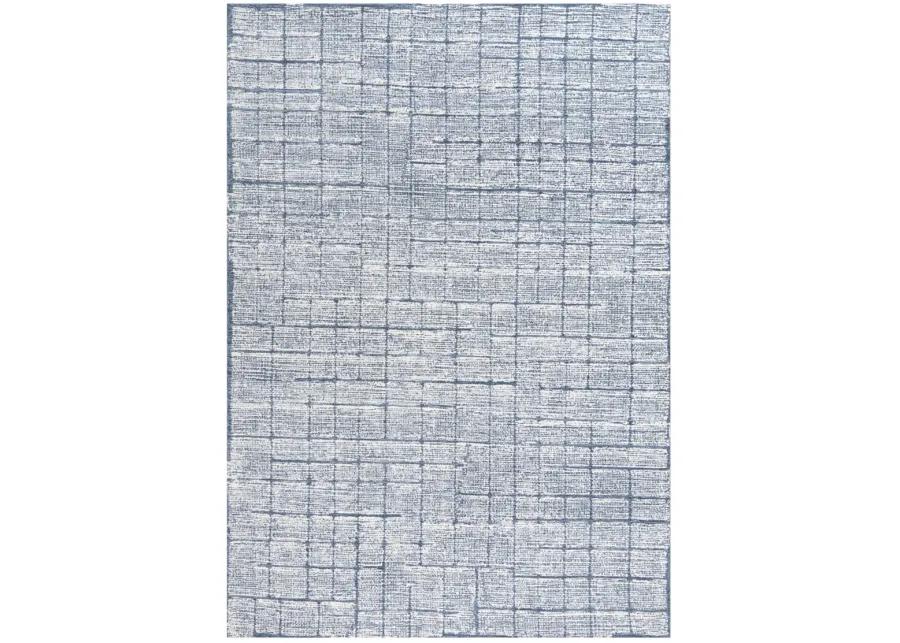 Taylor Blue Wool 7'9" x 9'9" Rectangle Rug