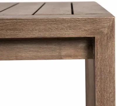 Relic Outdoor Patio Dining Table in Weathered Eucalyptus Wood