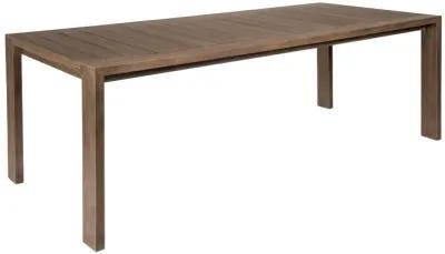 Relic Outdoor Patio Dining Table in Weathered Eucalyptus Wood