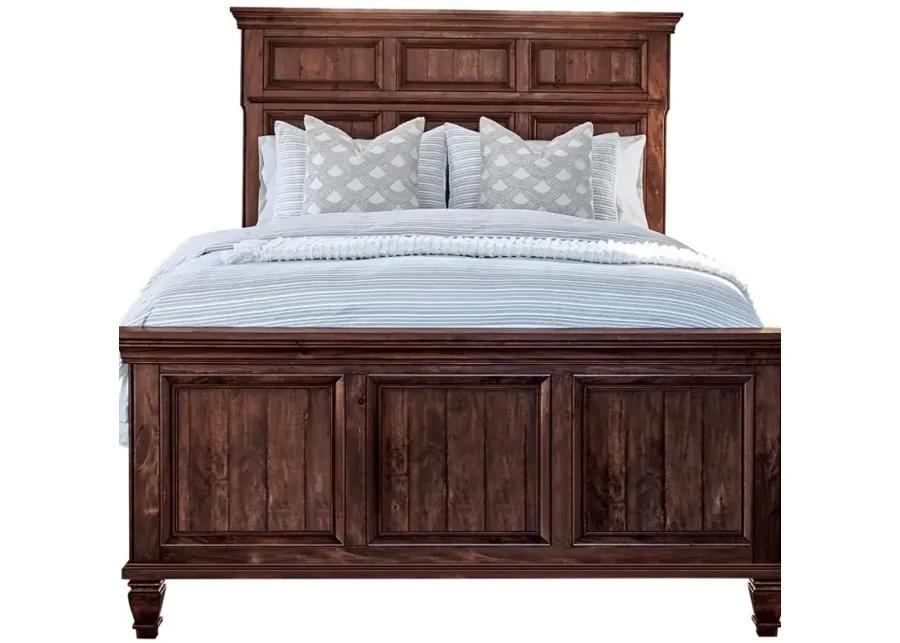 Avenue California King Panel Bed Weathered Burnished Brown