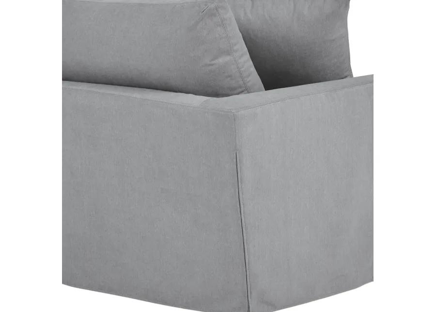 Ciara 53" Upholstered Chair and a Half in Slate Gray